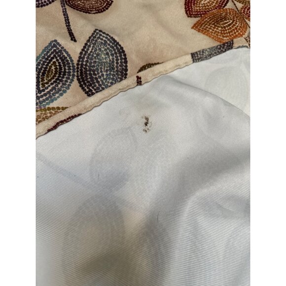 Croscill 69 x 52” Polyester Tablecloth Mosiac Leaf Leaves Pattern Multicolor - Picture 4 of 6